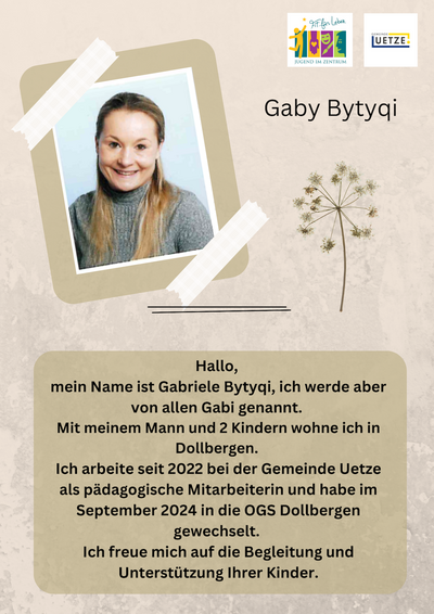 Gabriele Bytyqi aus unserem Team der OGS Dollbergen